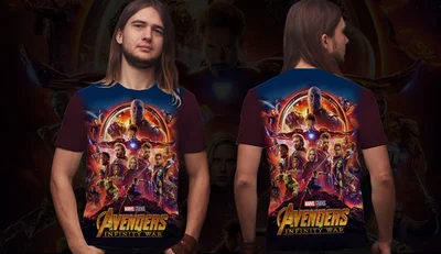 Футболки с полной запечаткой: The Avengers 2